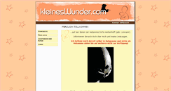 Desktop Screenshot of kleineswunder.com